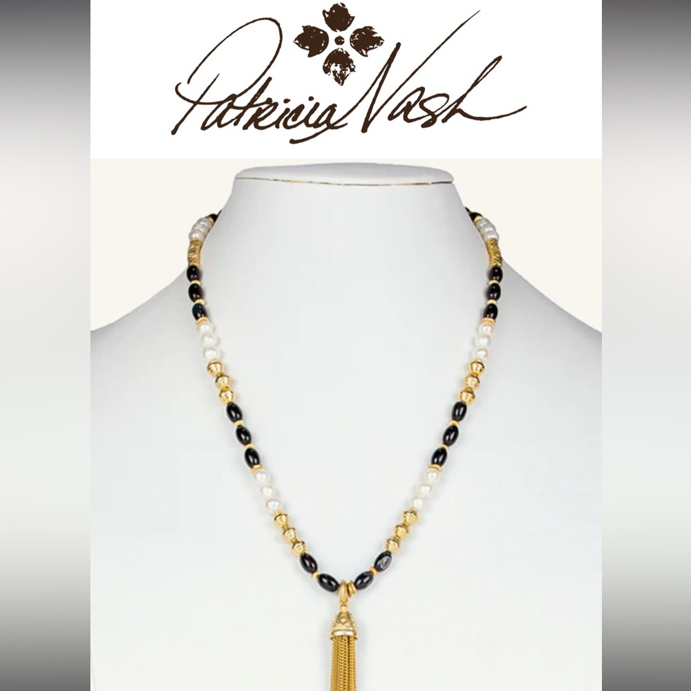 PATRICIA NASH Beaded Tassel Necklace